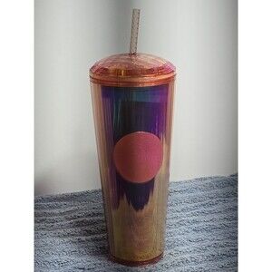 NEW Starbucks Iridescent Rose Gold Tumbler Summer 2020 Limited Edition